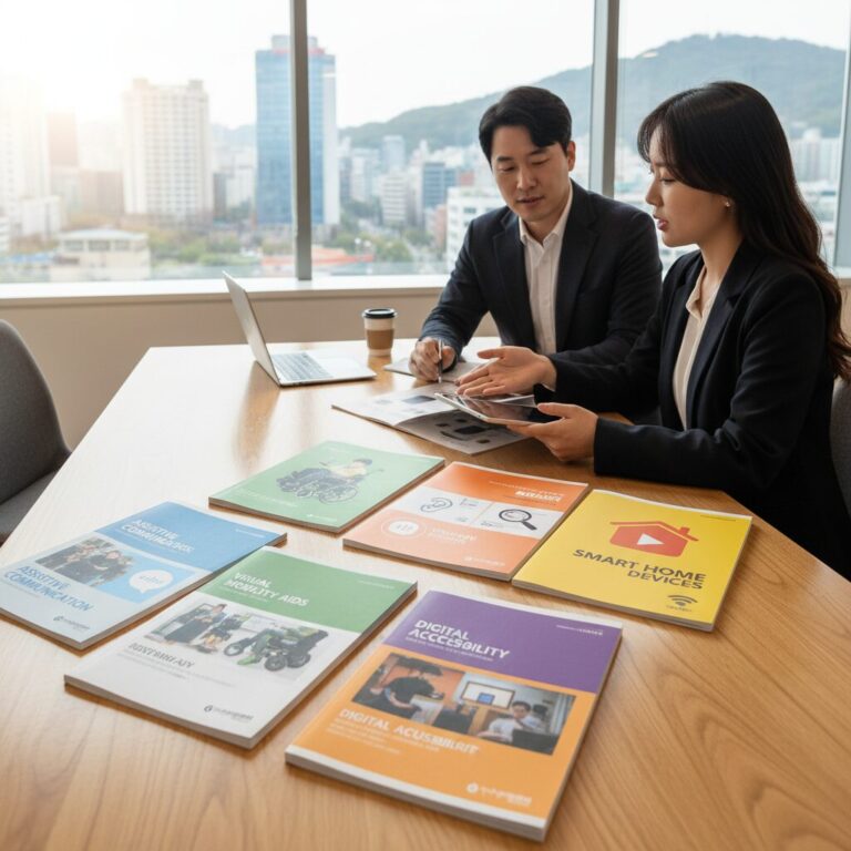정보통신 보조기기 종류별 상품 카탈로그 목록 사진
