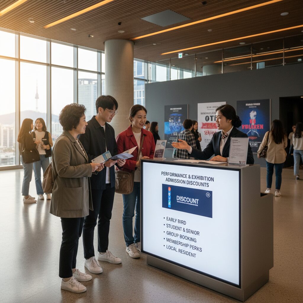 공연 전시 관람료 할인 제도 설명 이미지