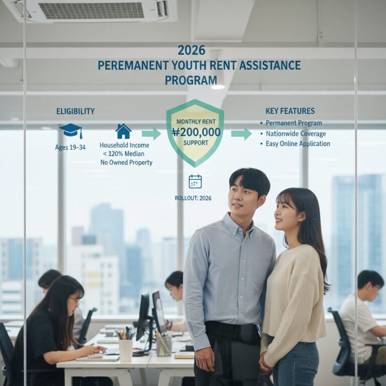 2026년 상시화된 청년 월세 지원 제도 설명 인포그래픽