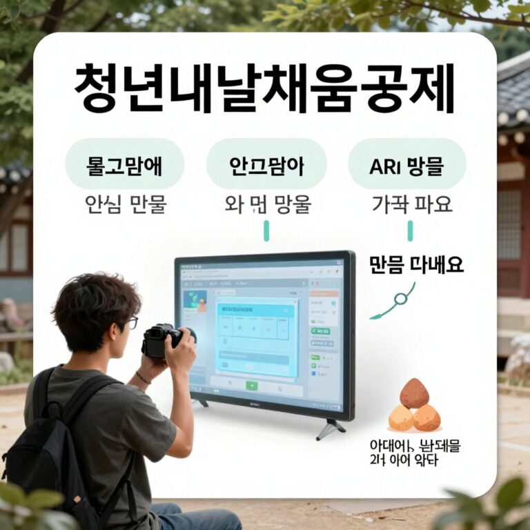 청년내일채움공제 개념을 설명하는 인포그래픽 이미지
