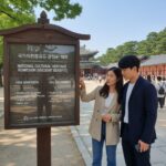 국가지정문화유산 관람료 감면 혜택을 소개하는 안내판 이미지