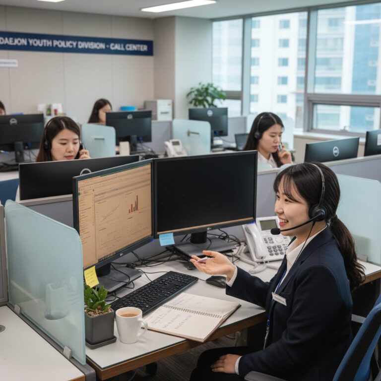 대전광역시 청년정책과 전화 상담 데스크