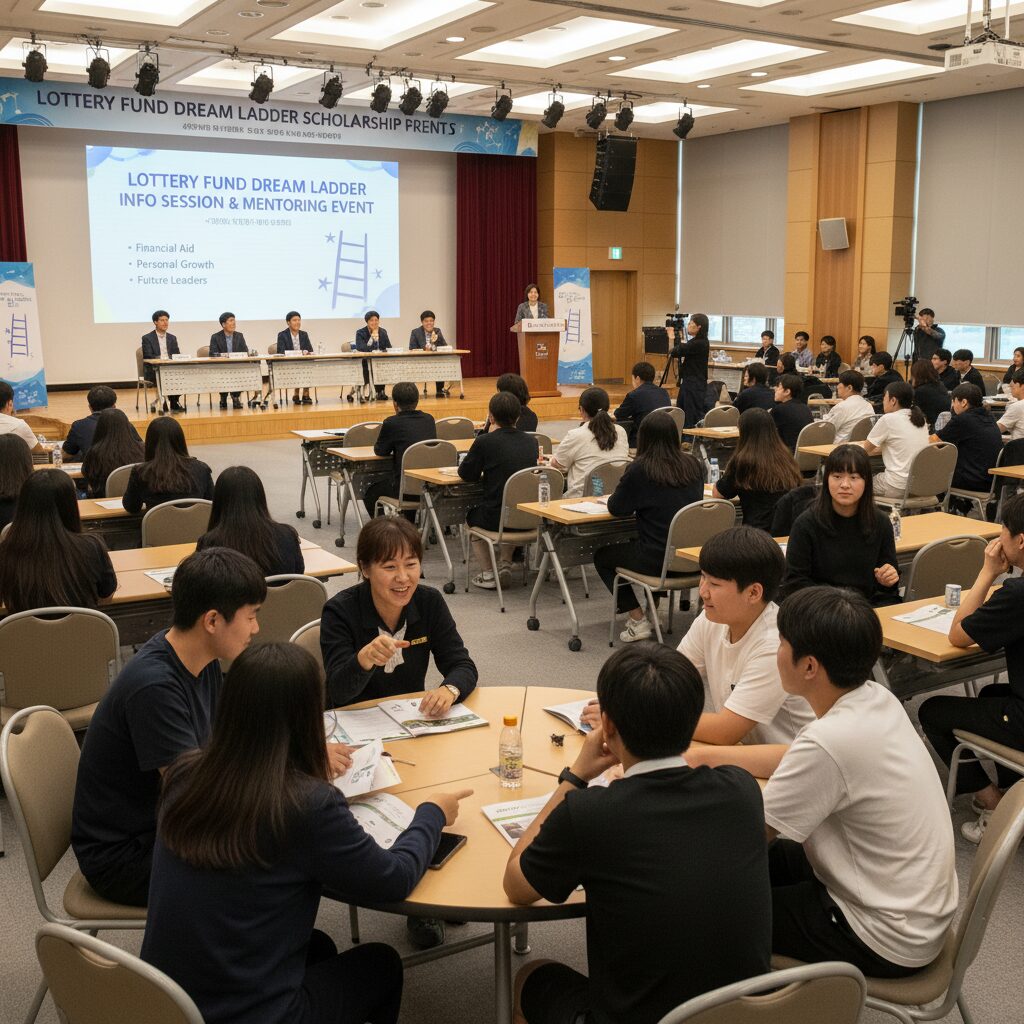 복권기금 꿈사다리 장학사업 설명회 및 멘토링 행사 장면