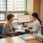 긴급복지 의료지원 병원에서 지원금 안내를 받는 모습