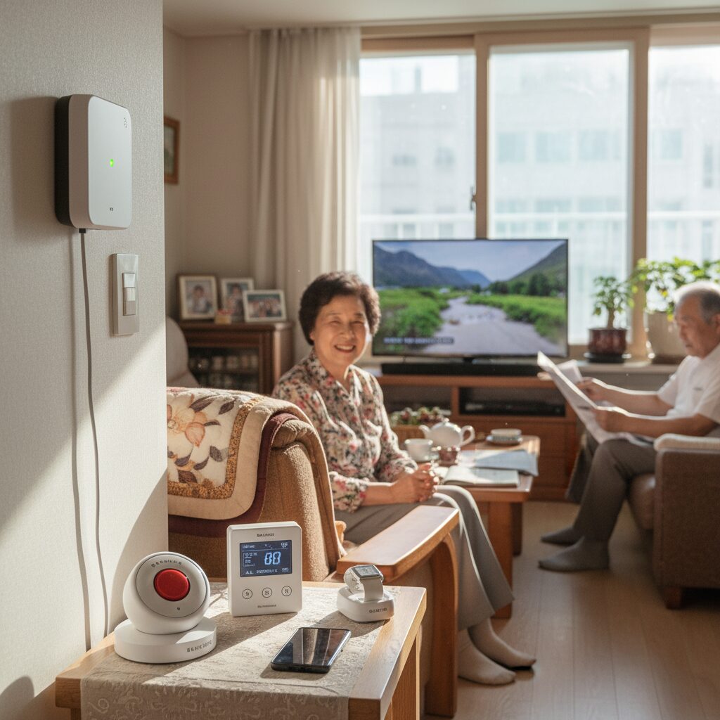 응급안전안심서비스 장비 설치된 가정 내부