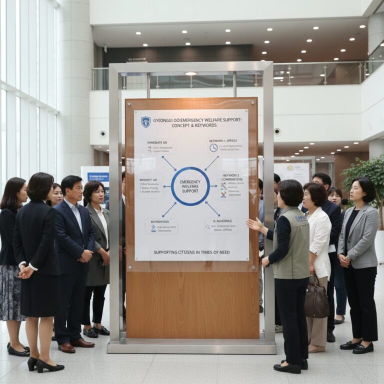 경기도형 긴급복지지원 개념도와 핵심 키워드