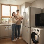 에너지 효율 등급 라벨이 부착된 가전제품 예시