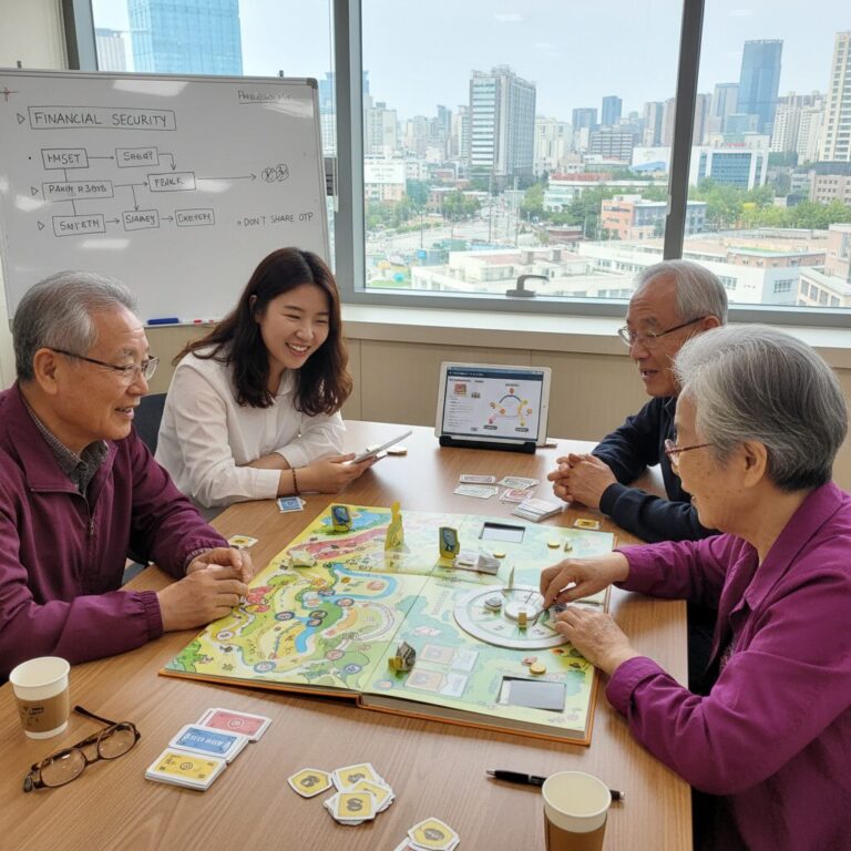 고령층을 대상으로 한 금융사기예방 체험형 교육 게임북 노다지