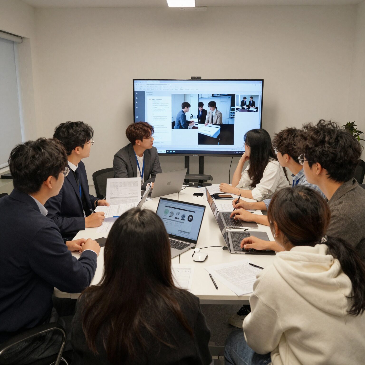 글로벌 광고인재 육성 프로그램에서 팀원들과 브레인스토밍을 하는 젊은 예비 광고인들