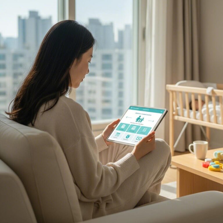 경기도 산후조리비 지원금 신청 방법을 설명하는 이미지