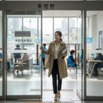 희망저축계좌 가입을 위해 주민센터를 방문하는 모습