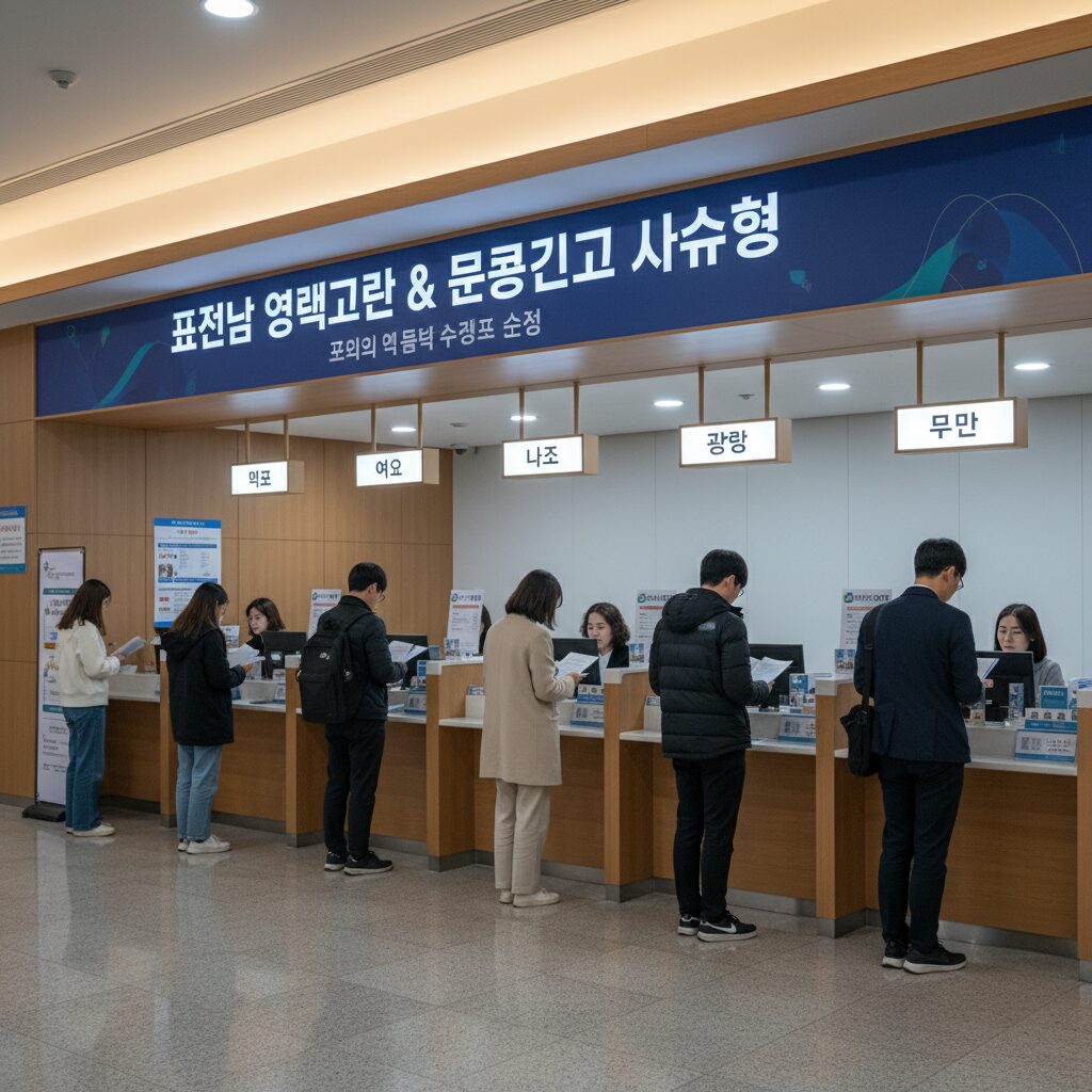 전남청년문화복지카드 시군별 신청 창구 구분 표시 이미지