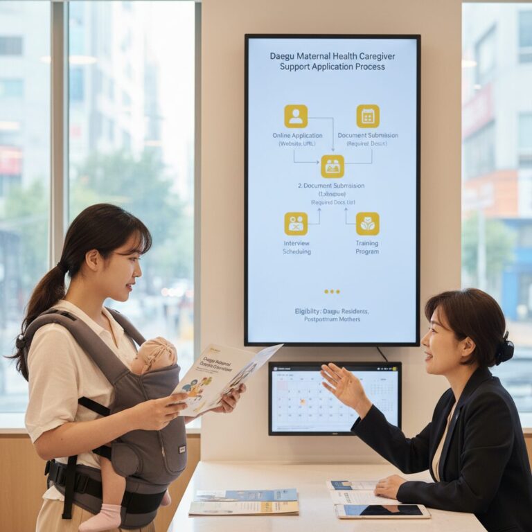 대구 산모 건강관리사 지원 신청 절차 설명