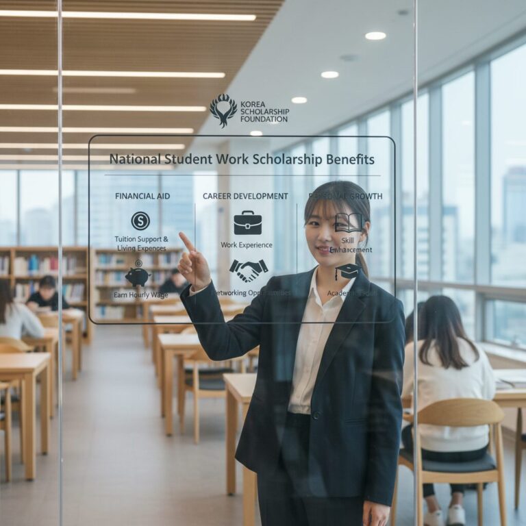 국가근로장학금 혜택을 소개하는 인포그래픽