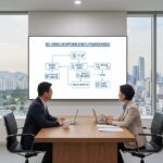 자영업자 실업급여 신청 과정을 설명하는 다이어그램 이미지