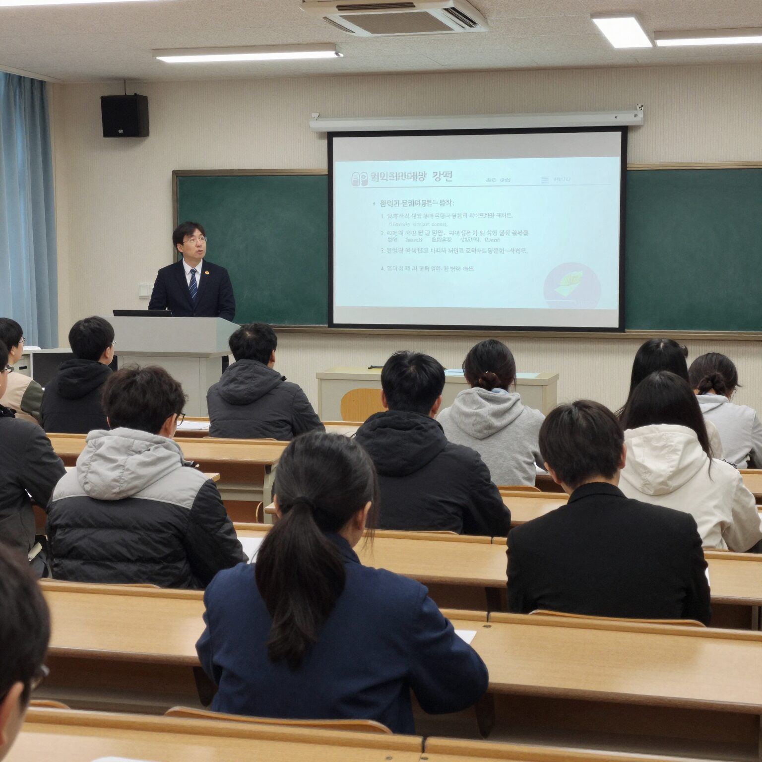 서울시민대학 강의실에서 진행되는 인문학 강좌 모습
