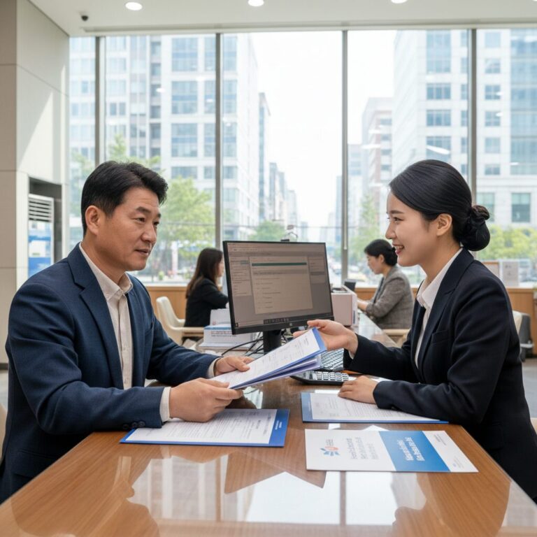 제대군인 대부지원 신청 서류와 은행 창구