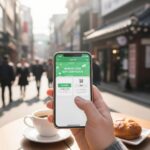 스마트폰에 표시된 지역상품권 착 앱 화면으로 원주사랑상품권 충전 및 사용 방법 안내