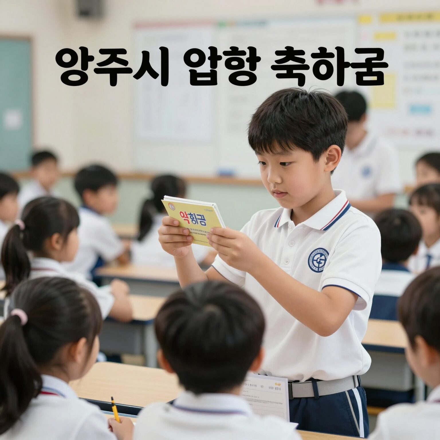 양주시 초등학생 입학축하금 신청을 알리는 이미지