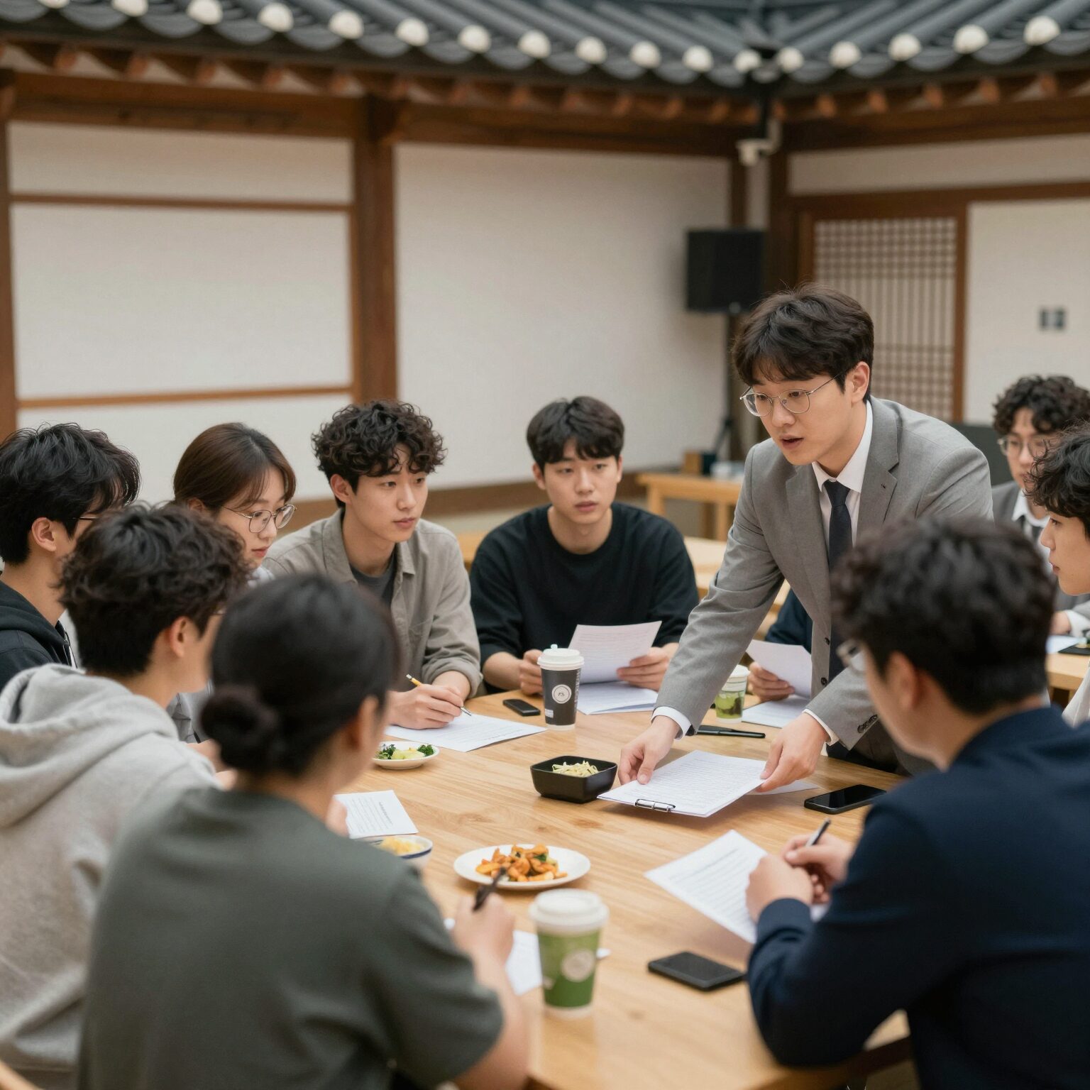 청년고용연계자금으로 젊은 직원과 함께 일하는 사장님의 모습