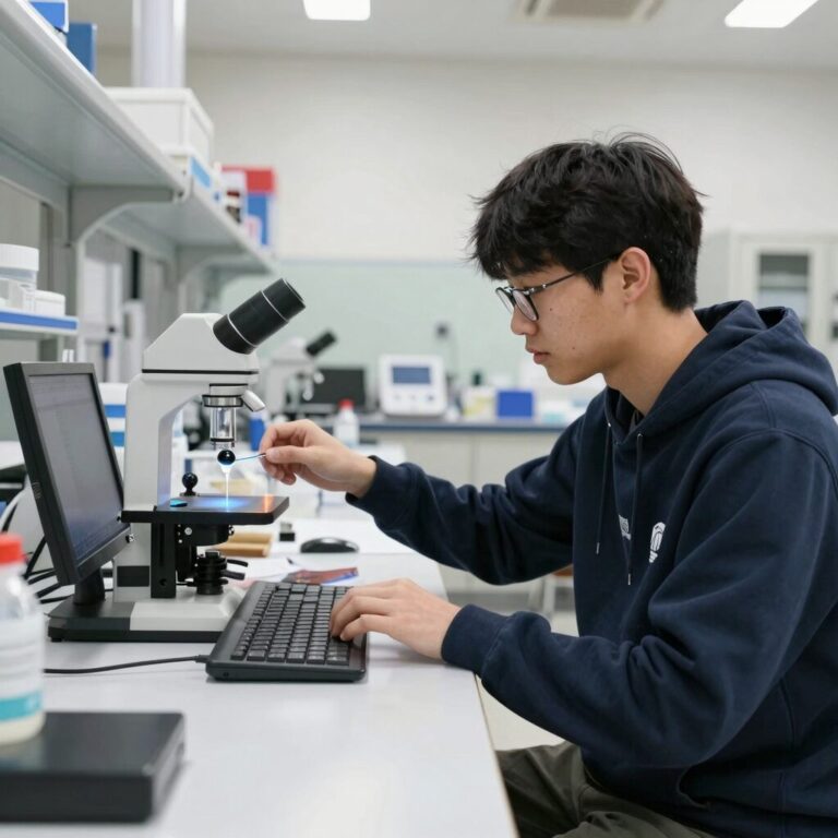 두뇌한국21 BK21 사업 연구 장학금 지원 대학원생 실험실 연구 모습