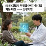 56세 C형간염 확진검사비 지원 대상과 신청기한을 한눈에 보여주는 그림