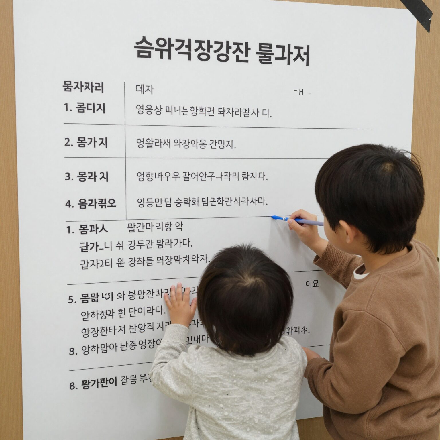 영유아 건강검진 결과지에서 심화평가 권고 항목이 표시된 모습