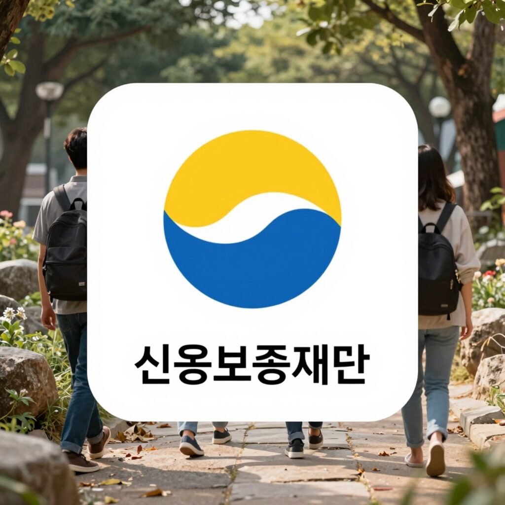 용산구청과 신용보증재단 로고가 함께 있는 신용보증 지원 안내 이미지