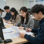 동작구 청년내일근속지원 사업 설명과 서류 준비하는 모습