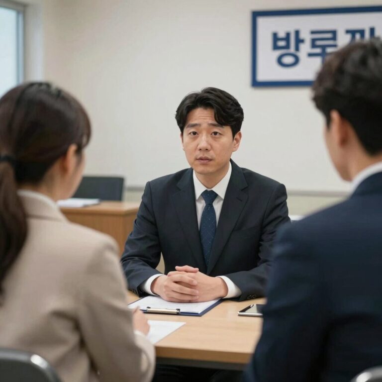 기초생활수급자가 변호사와 무료 법률 상담을 받는 모습