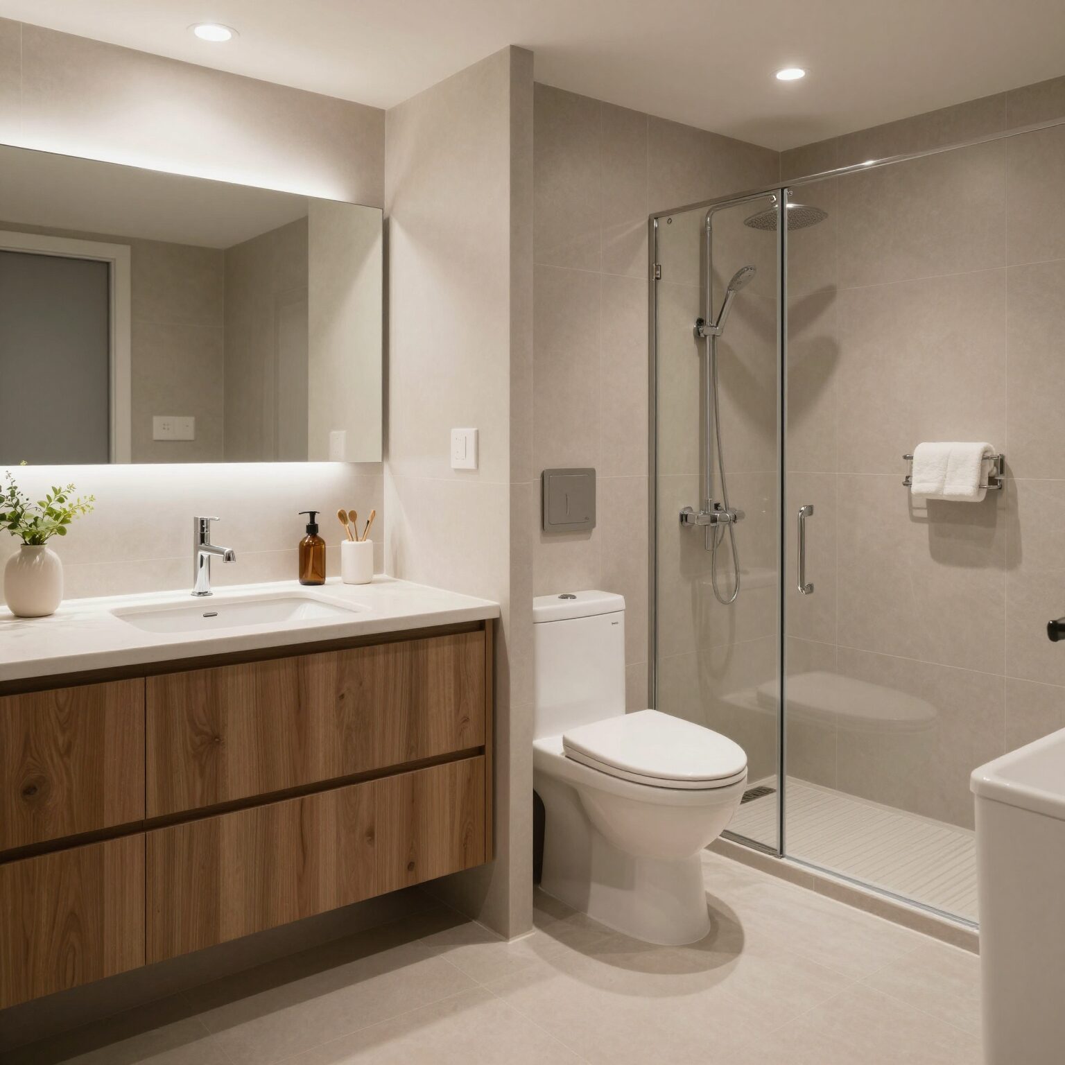 G-하우징 사업으로 새롭게 단장된 부엌과 화장실의 비교 사진