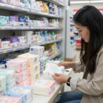 경기도 생리용품 지원금으로 편의점에서 생리대 구매하는 모습