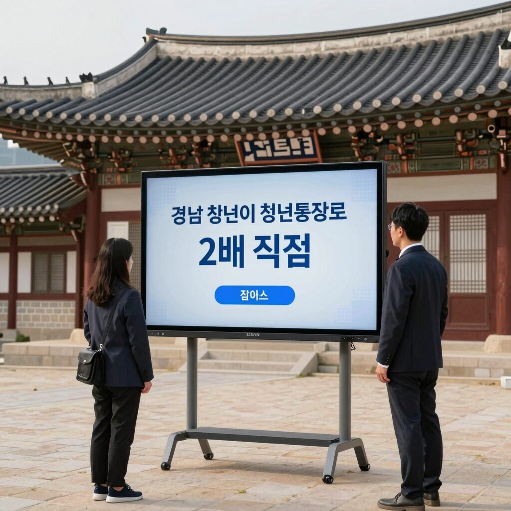 경남 청년이 모다드림 청년통장으로 2배 적립을 받는 이미지