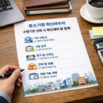 2026년 중소기업 혁신바우처 제대로 활용하는 방법 중소기업 혁신바우처 수행기관 선택 시 확인해야 할 항목들을 보여주는 인포그래픽