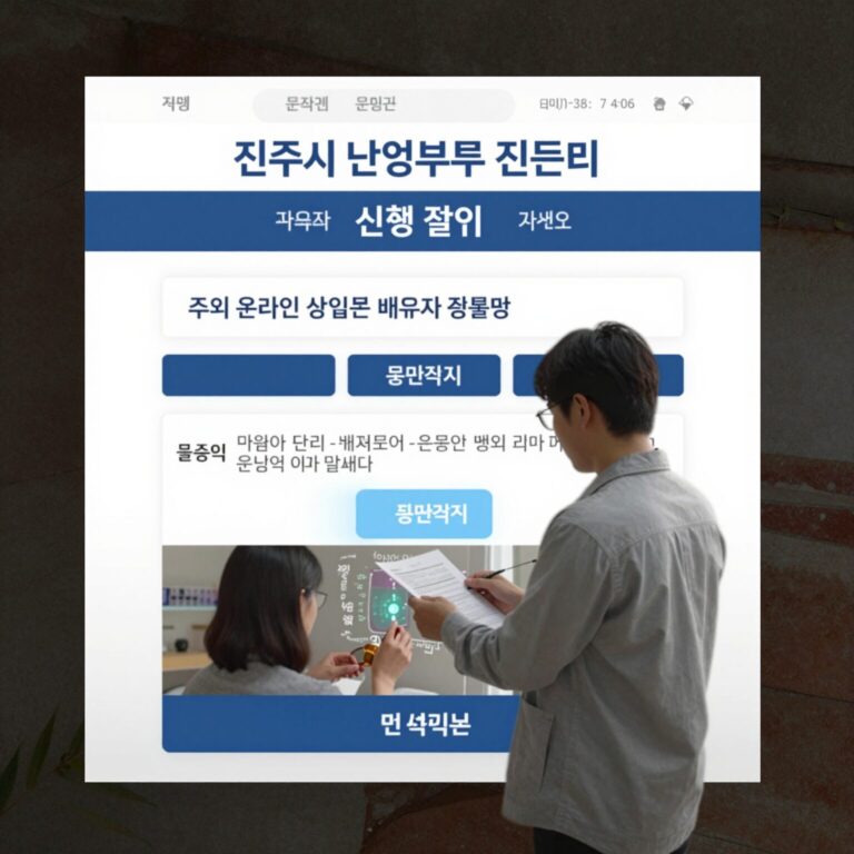 진주시 난임부부 진단비 온라인 신청 화면과 배우자 동의 절차를 설명하는 이미지