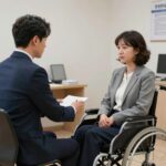 장애인법률구조지원 신청 자격과 혜택 정리 장애인과 변호사가 상담하는 모습
