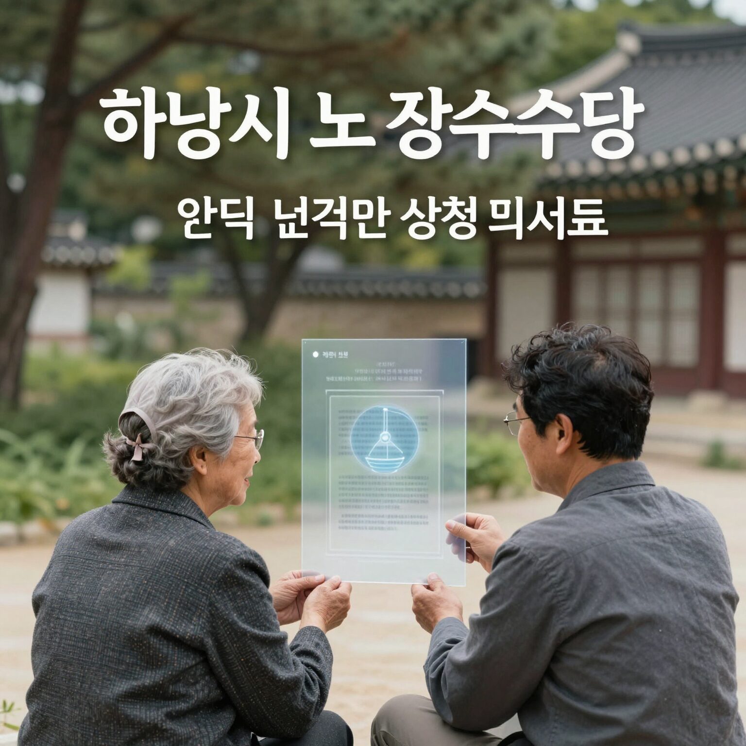 하남시 노인 장수수당 안내 및 신청 서류 이미지