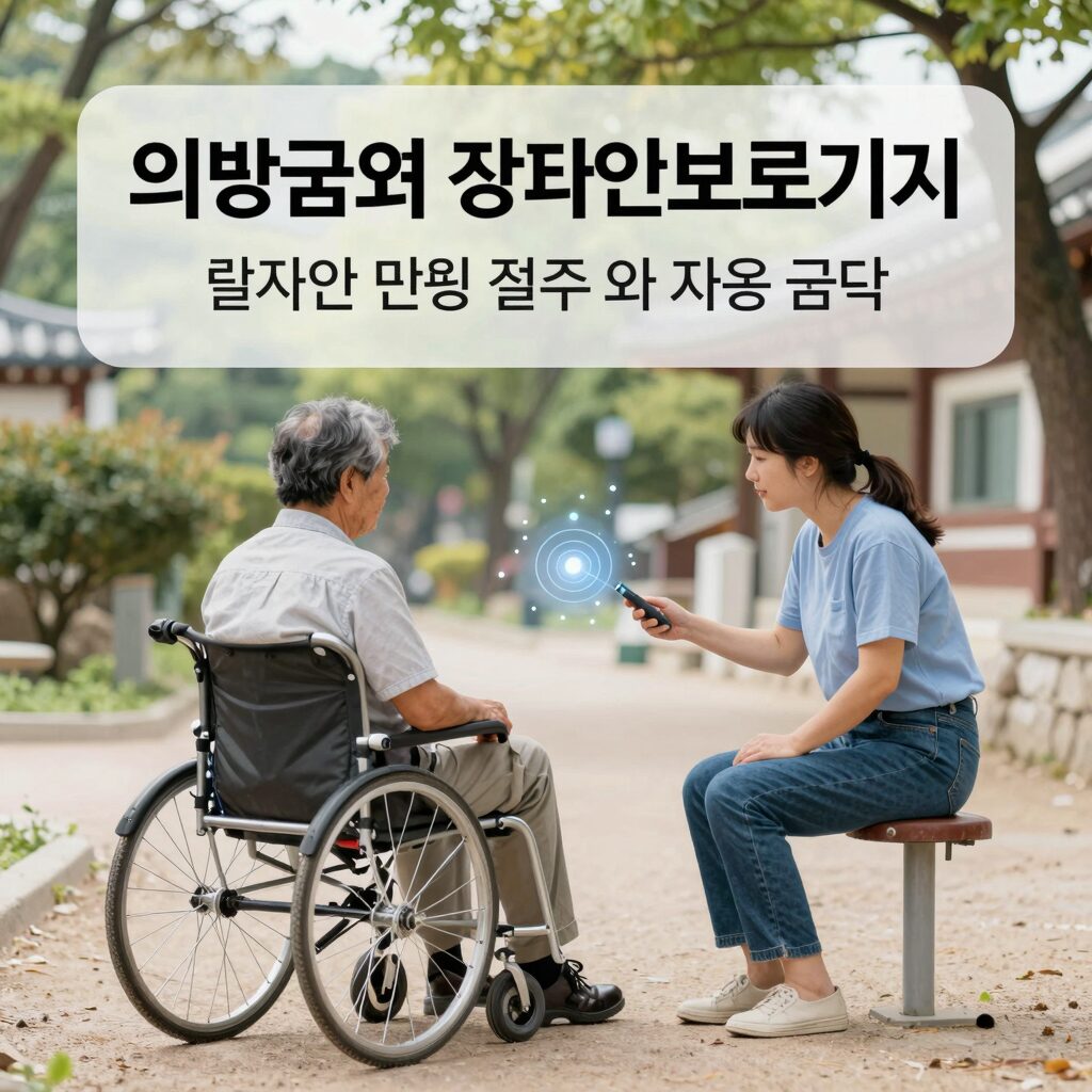의료급여 장애인보조기기 신청 절차와 지원 금액을 설명하는 안내문 이미지