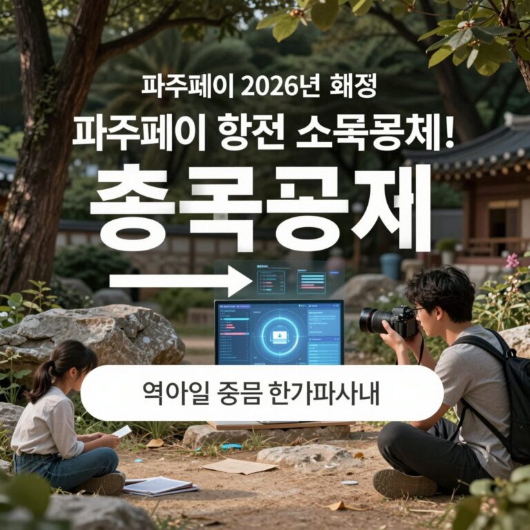 파주페이 2026년 혜택 충전 할인 소득공제 안내 이미지