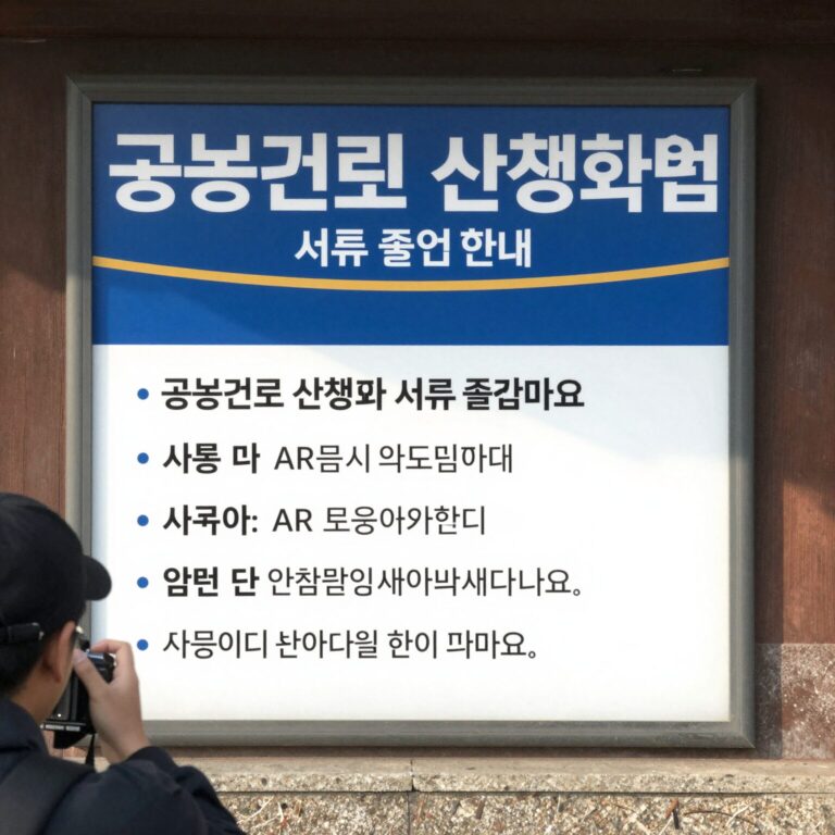 공공근로 신청 방법과 서류 준비 안내