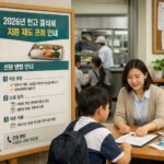 2026년 학교 급식비 지원 제도 변화와 신청 방법 안내