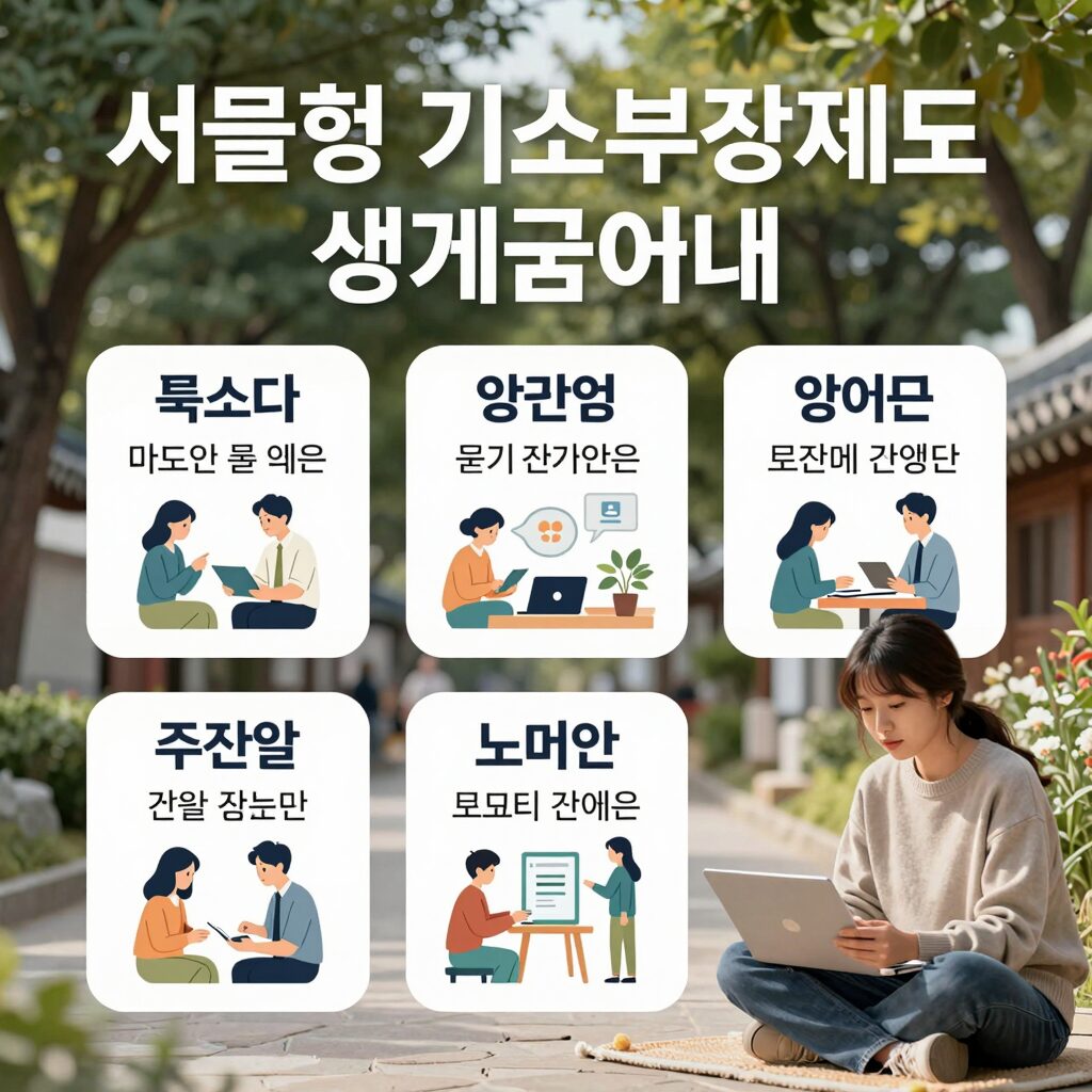 서울형 기초보장제도 생계급여 안내 인포그래픽