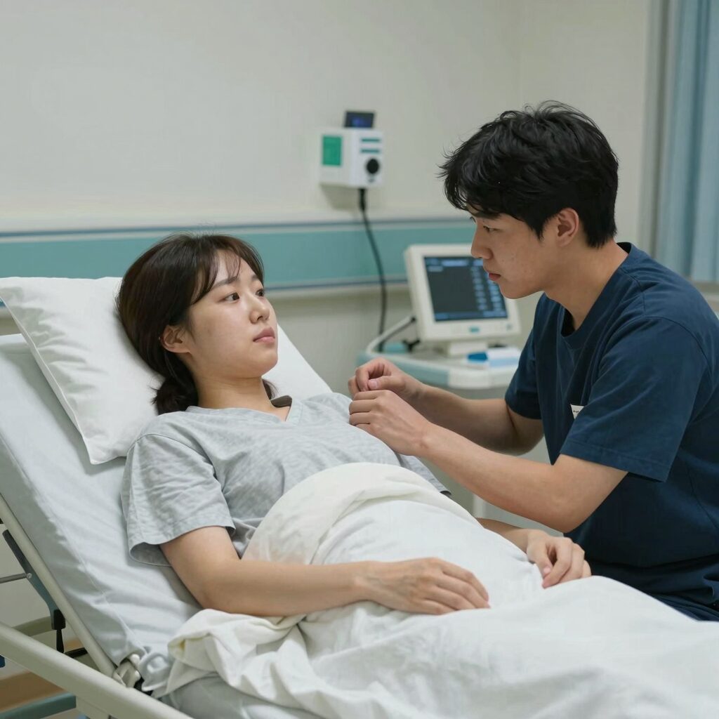 서울형 입원 생활비 지원으로 병원에서 치료받는 모습