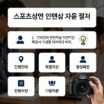 스포츠산업 인턴십 지원 절차를 나타낸 다이어그램, 잡스포이즈 회원가입부터 기업별 지원까지 단계별 설명