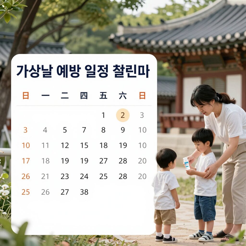 가족별 예방접종 일정 관리 캘린더와 백신