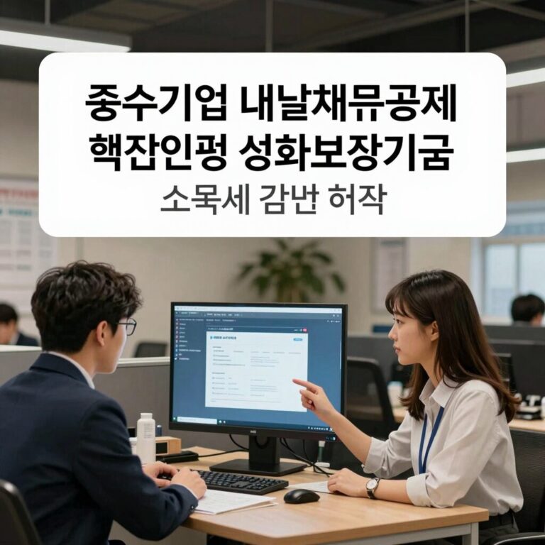중소기업 내일채움공제 핵심인력 성과보상기금 소득세 감면 혜택 요약