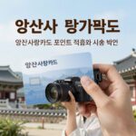 양산사랑카드 포인트 적립과 사용 방법을 설명하는 안내 이미지