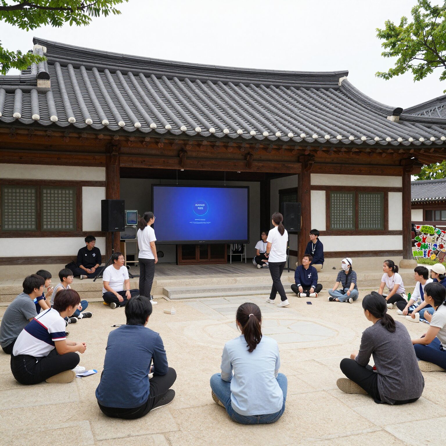 용두문화복지센터 외관과 다양한 체육 문화 프로그램을 즐기는 모습