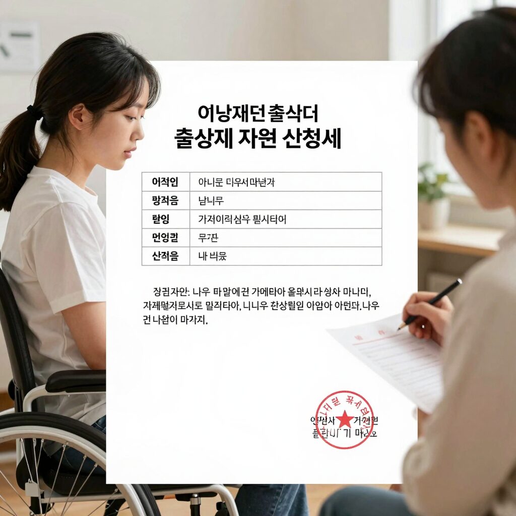 여성장애인 출산비용 지원 신청서 작성과 서류 준비 안내 이미지