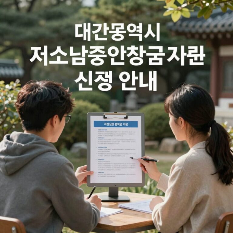 대구광역시 저소득주민 장학금 지원 신청 안내 이미지